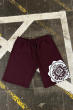 VARSITY CREW SHORT SET – BURGUNDY