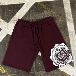 VARSITY CREW SHORT SET – BURGUNDY
