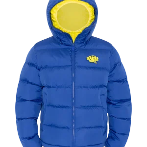 SYNA DOUBLE PUFFER JACKET NAVY / YELLOW