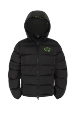 SYNA DOUBLE PUFFER JACKET BLACK / NEON GREEN