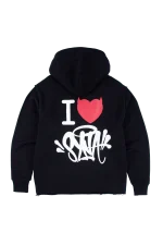 I HEART SYNA HOODY – BLACK