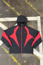 VORTEX WOVEN JACKET – BLACK/RED