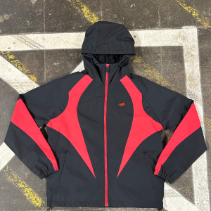 VORTEX WOVEN JACKET – BLACK/RED