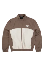 TEAM SYNA PIPE TRACK JACKET BROWN/BEIGE
