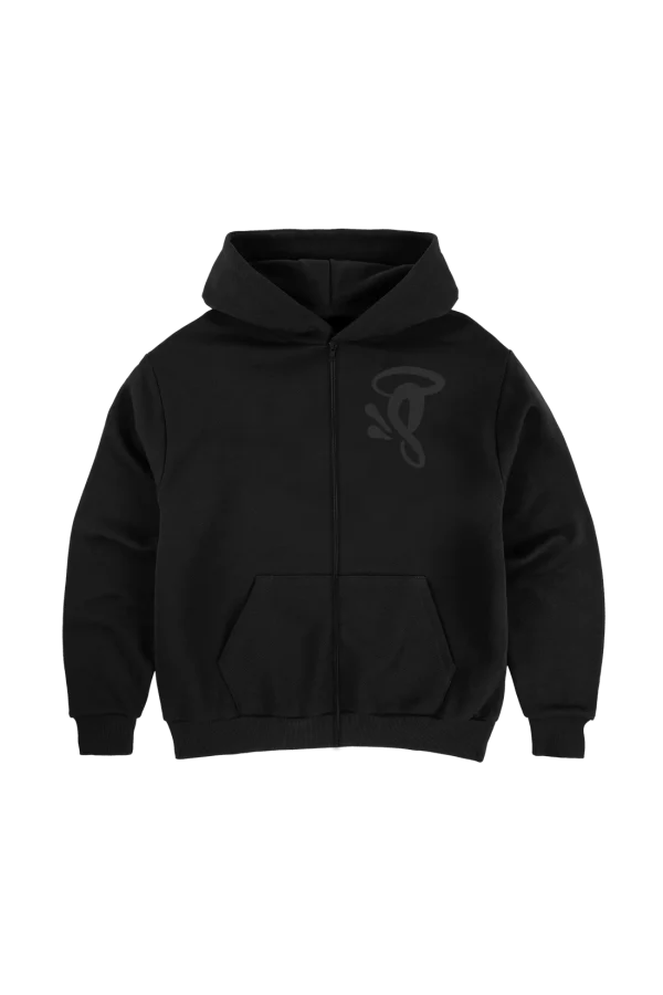 SYNA VOID ZIP HOODY – BLACK/BLACK
